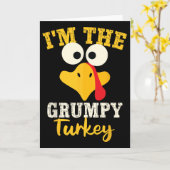 Grumpy Turkey Team Erntedank Matching Karte (Gelbe Blume)