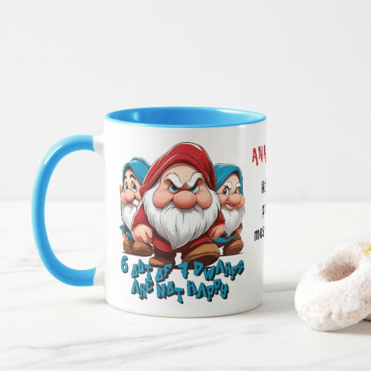 Grumpy und Freunde maßgeschneidert Tasse (Mit Donut)