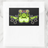 Grumpy ungerade frosch toad v2-1 rechteckige Aufkl Rechteckiger Aufkleber (Tasche)