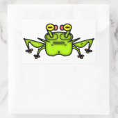 Grumpy ungerade frosch toad v3 rechteckige Aufkleb Rechteckiger Aufkleber (Tasche)