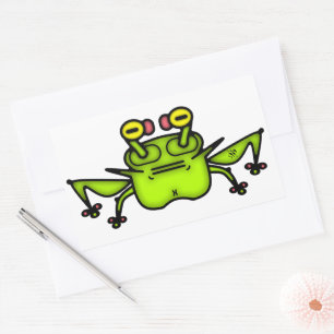 Grumpy ungerade frosch toad v3 rechteckige Aufkleb Rechteckiger Aufkleber
