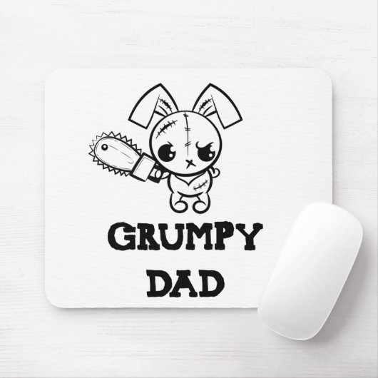 Grumpy Vater Grumpy Voodoo Bunny Vatersse Liebe Mousepad (Mit Mouse)