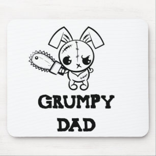 Grumpy Vater Grumpy Voodoo Bunny Vatersse Liebe Mousepad