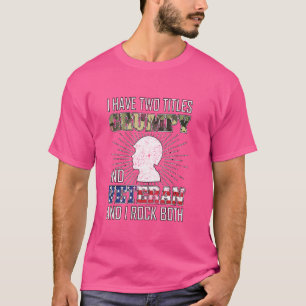 Grumpy Veteran American Flag Patriotic Soldier Fun T-Shirt