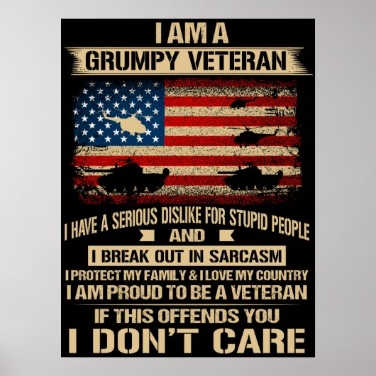 Grumpy Veteran Poster (Vorne)