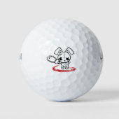 Grumpy Voodoo Bunny Golfball (Vorderseite)