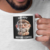 Grumpy vor Kaffee Jumbo-Tasse