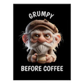 Grumpy vor Kaffee Poster (Vorderseite)