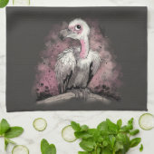 Grumpy Vulture Geschirrtuch (Gefaltet)