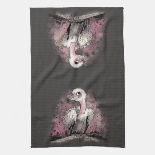 Grumpy Vulture Geschirrtuch (Vertikal)