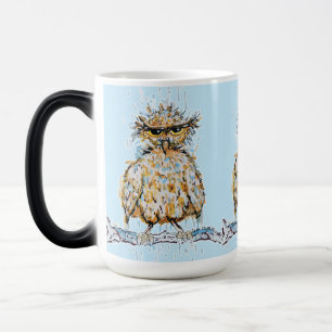 Grumpy Wet Owl Verwandlungstasse