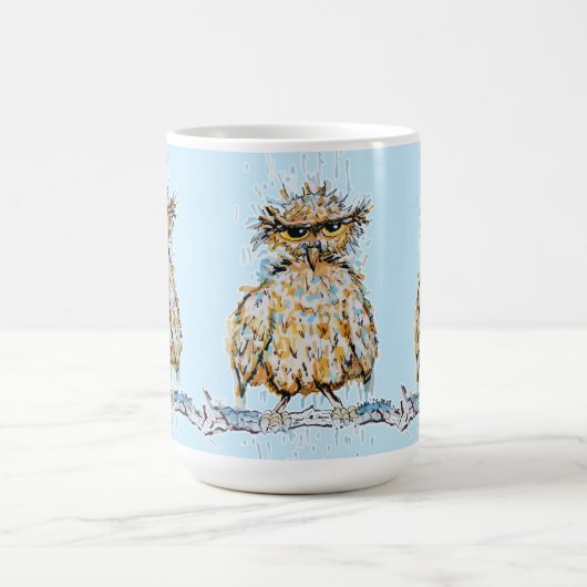 Grumpy Wet Owl Verwandlungstasse (Zentrum)