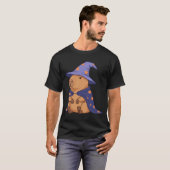 Grumpy Wizard Capybara mit Magic Cape und Hut T-Shirt (Vorne ganz)