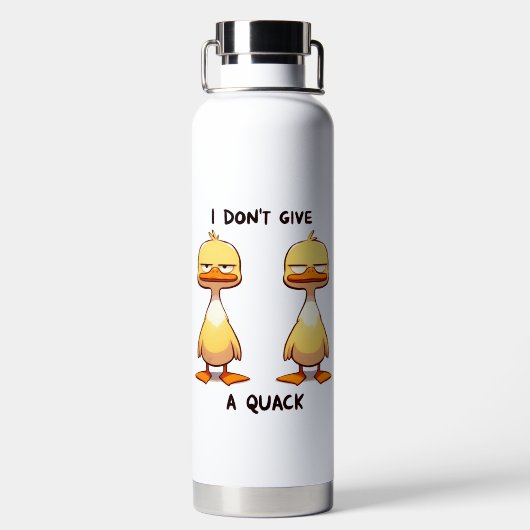 GRUMPY YELLOW DUCKS SPRICHWORT, DAS ICH NICHT SCHN TRINKFLASCHE (Rückseite)