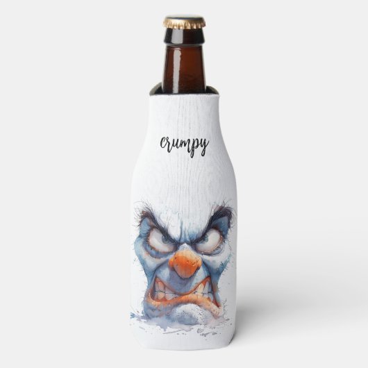 Grumpy Yeti Beer Bottle Cooler" Flaschenkühler (Flaschenvorderseite)