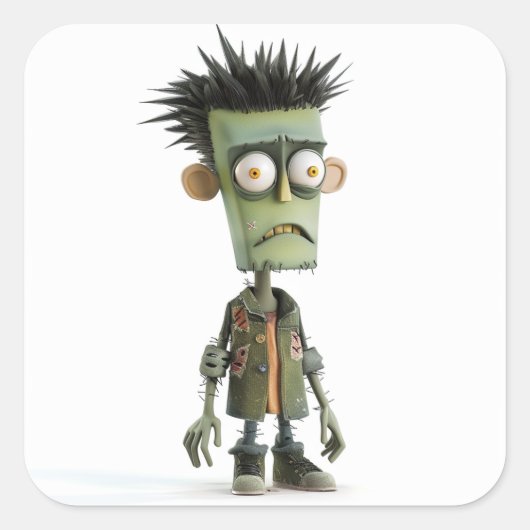 Grumpy Zed - Moody Ghoul Sticker (Vorderseite)