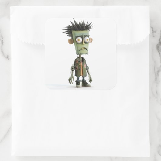 Grumpy Zed - Moody Ghoul Sticker (Tasche)