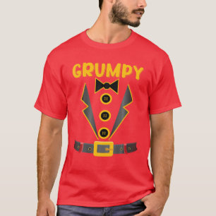 Grumpy Zwarf Tuxedo Kostüm Halloween Familienfarbe T-Shirt