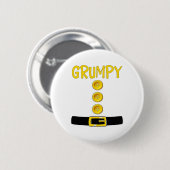 Grumpy Zwerg Halloween Kostümfarbe Matchrum Button (Vorne & Hinten)