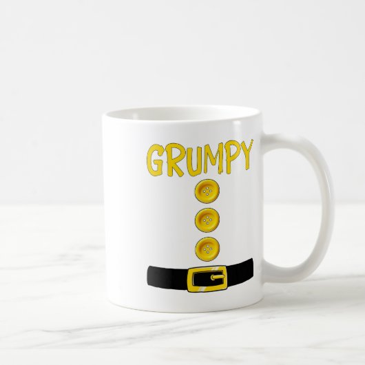 Grumpy Zwerg Halloween Kostümfarbe Matchrum Kaffeetasse (Rechts)