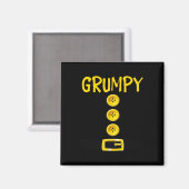 Grumpy Zwerg Halloween Kostümfarbe Matchrum Magnet (Vorderseite/Rückseite)