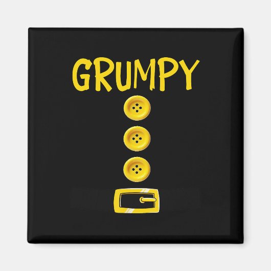 Grumpy Zwerg Halloween Kostümfarbe Matchrum Magnet (Vorne)