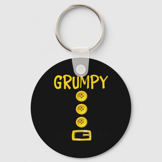 Grumpy Zwerg Halloween Kostümfarbe Matchrum Schlüsselanhänger (Vorderseite)