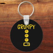 Grumpy Zwerg Halloween Kostümfarbe Matchrum Schlüsselanhänger (Vorderseite)