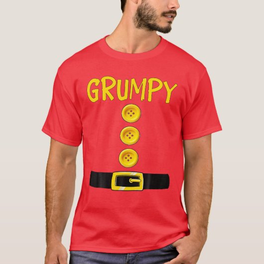 Grumpy Zwerg Halloween Kostümfarbe Matchrum T-Shirt (Vorderseite)