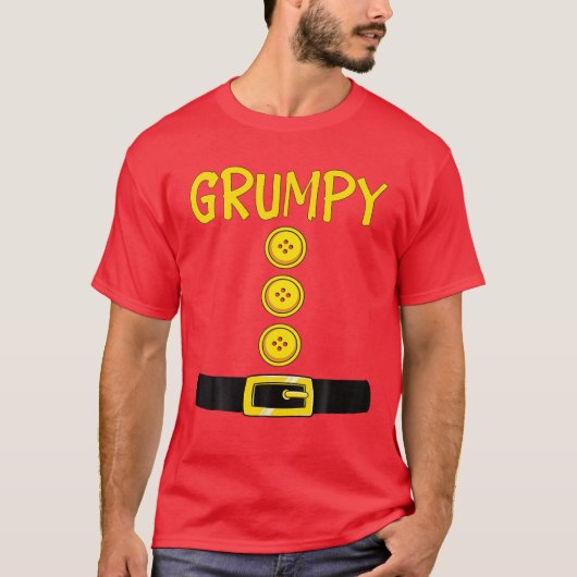 Grumpy Zwerg Halloween Kostümfarbe Matchrum T-Shirt (Vorderseite)