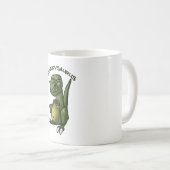 Grumpysaurus Dinosaurier, der mürrisch ist! Kaffeetasse (VorderseiteRechts)