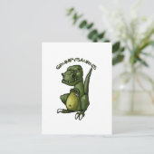 Grumpysaurus Dinosaurier ist grauenhaft! Postkarte (Stehend Vorderseite)