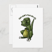 Grumpysaurus Dinosaurier ist grauenhaft! Postkarte (Vorne/Hinten)