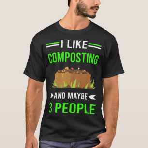 Grün 3 Personen Kompost Komposter zusammensetzen T-Shirt