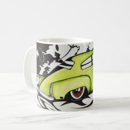 Grün 51 Chevy Fleetline Kaffeetasse (Vorderseite Links)