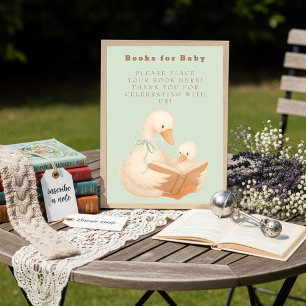 Grün A Silly Goose Bücher für Baby-Gebärdensprache Einladung