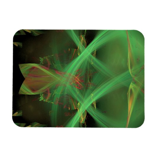 Grün Abstrakt Magnet (Horizontal)