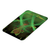 Grün Abstrakt Magnet (Linke Seite)