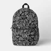 Grün, abstrakt, Retro Bedruckter Rucksack (Vorderseite)
