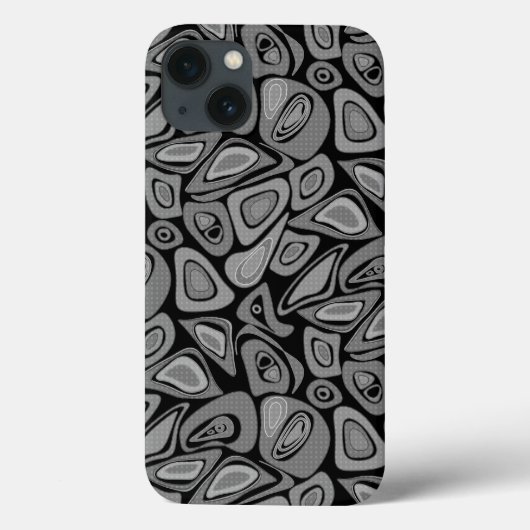 Grün, abstrakt, Retro Case-Mate iPhone Hülle (Rückseite)