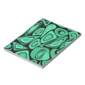 Grün, abstrakt, Retro Notizblock (Rotiert)