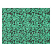 Grün, abstrakt, Retro Tischdecke (Vorderseite (Horizontal))