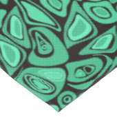 Grün, abstrakt, Retro Tischdecke (Schrägansicht)