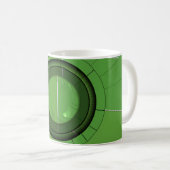 Grün Abstrakt Zwei Kaffeetasse (VorderseiteRechts)