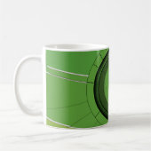 Grün Abstrakt Zwei Kaffeetasse (Links)
