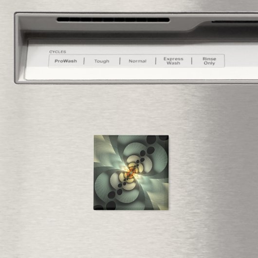 Grün abstraktes Design erschüttern Magnet (In Situ (Geschirrspüler))