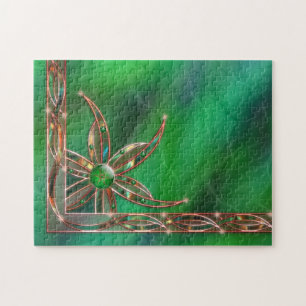 Grün als das Graspuzzle Puzzle