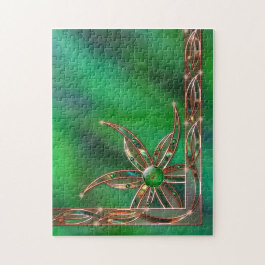 Grün als das Graspuzzle Puzzle (Vertikal)