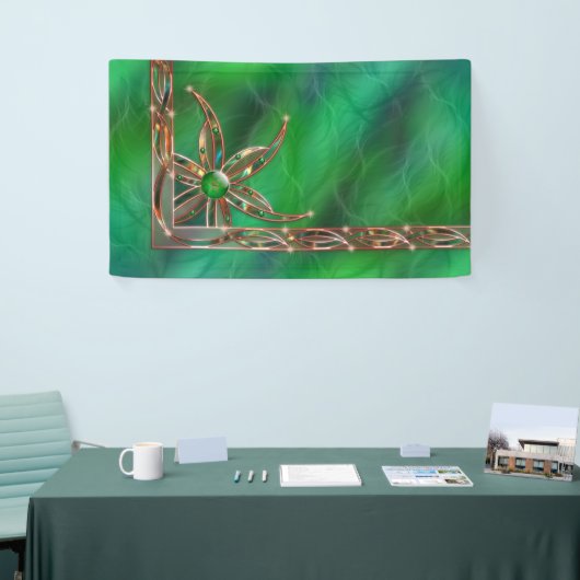 Grün als Grasbanner Banner (Messeveranstaltung)