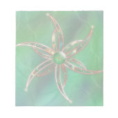 Grün als grasbedecktes Notepad Notizblock (Vorderseite)